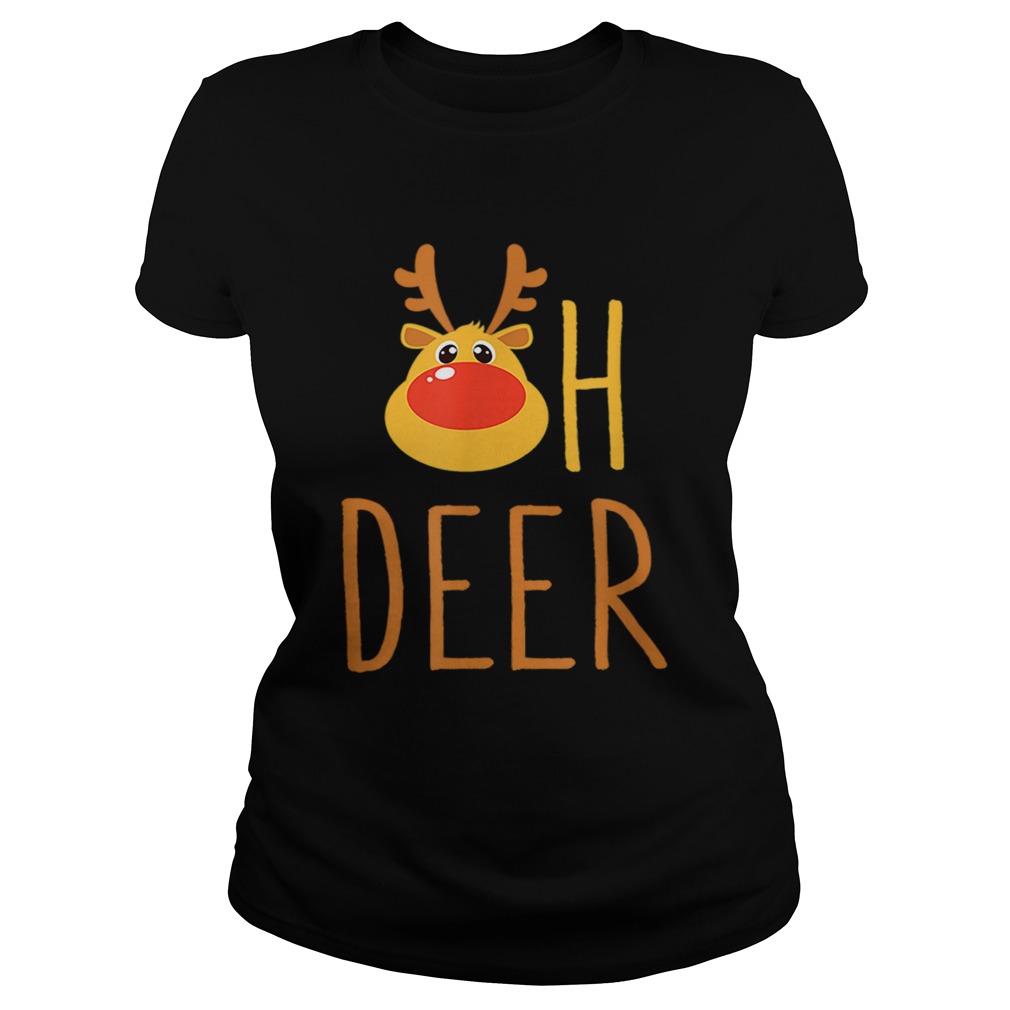 Oh Deer Rudolph The Reindeer Christmas Classic Ladies