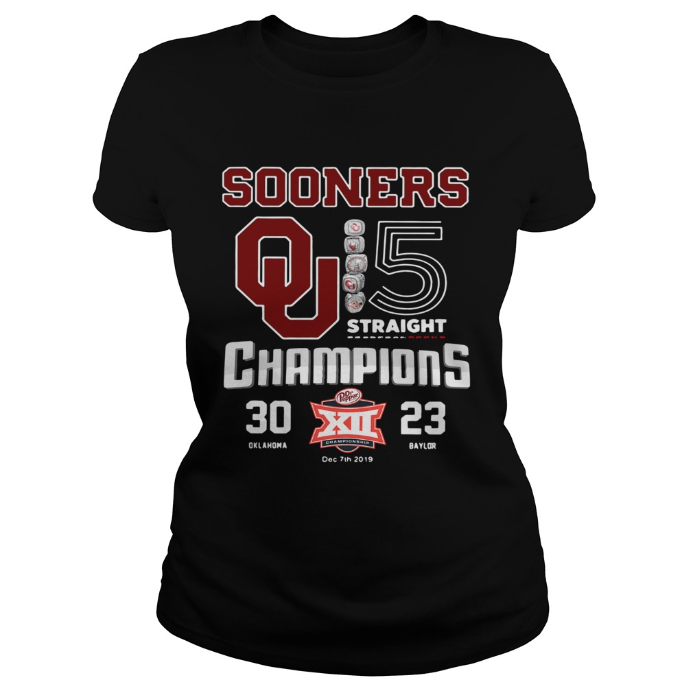 Oklahoma Sooners 5 Straight Champions Classic Ladies