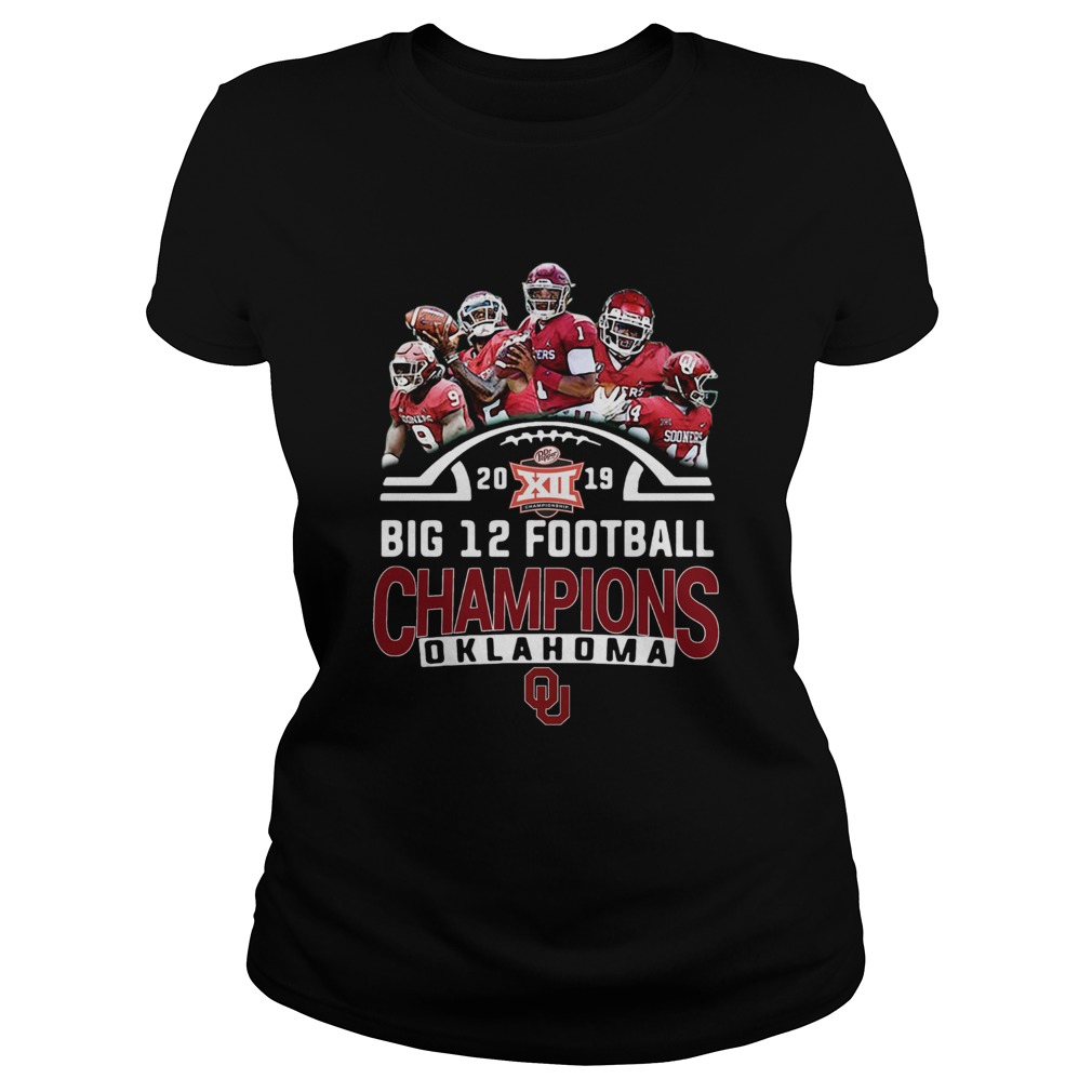 Oklahoma Sooners signatures Big 12 Football Champions 2019 Classic Ladies