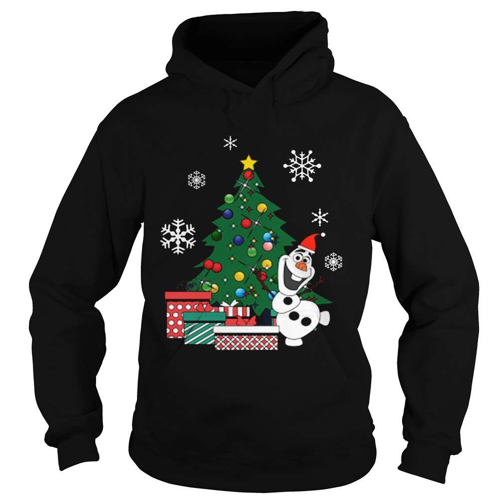 Olaf Around The Christmas Tree Frozen Hoodie