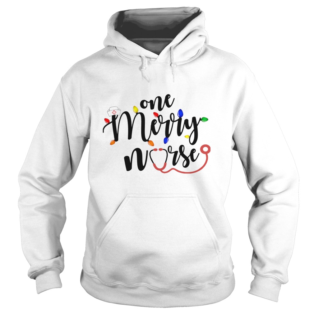 One Merry Nurse Christmas Lights Hoodie