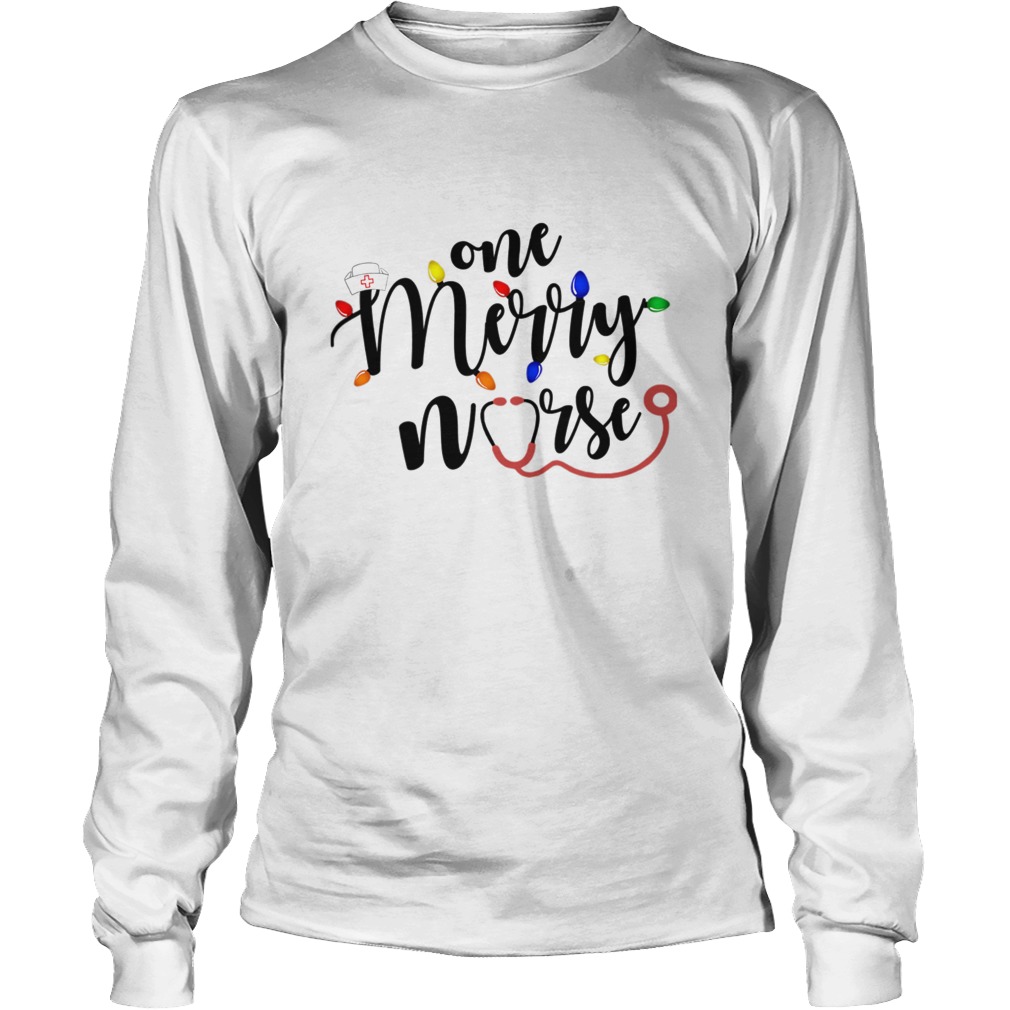 One Merry Nurse Christmas Lights LongSleeve