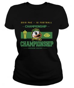 Oregon Ducks Top of the World 2019 Pac12 Football Champions  Classic Ladies