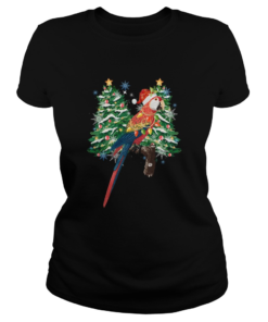 Parrot Watercolor Christmas  Classic Ladies