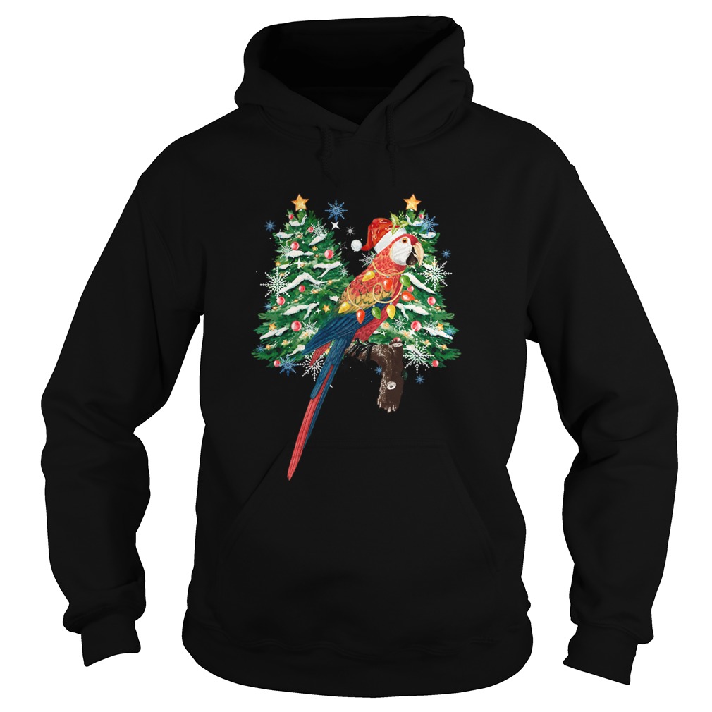 Parrot Watercolor Christmas Hoodie