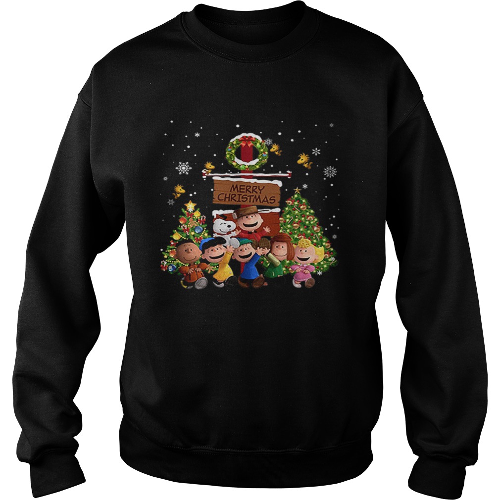 Peanuts characters Merry Christmas Sweatshirt