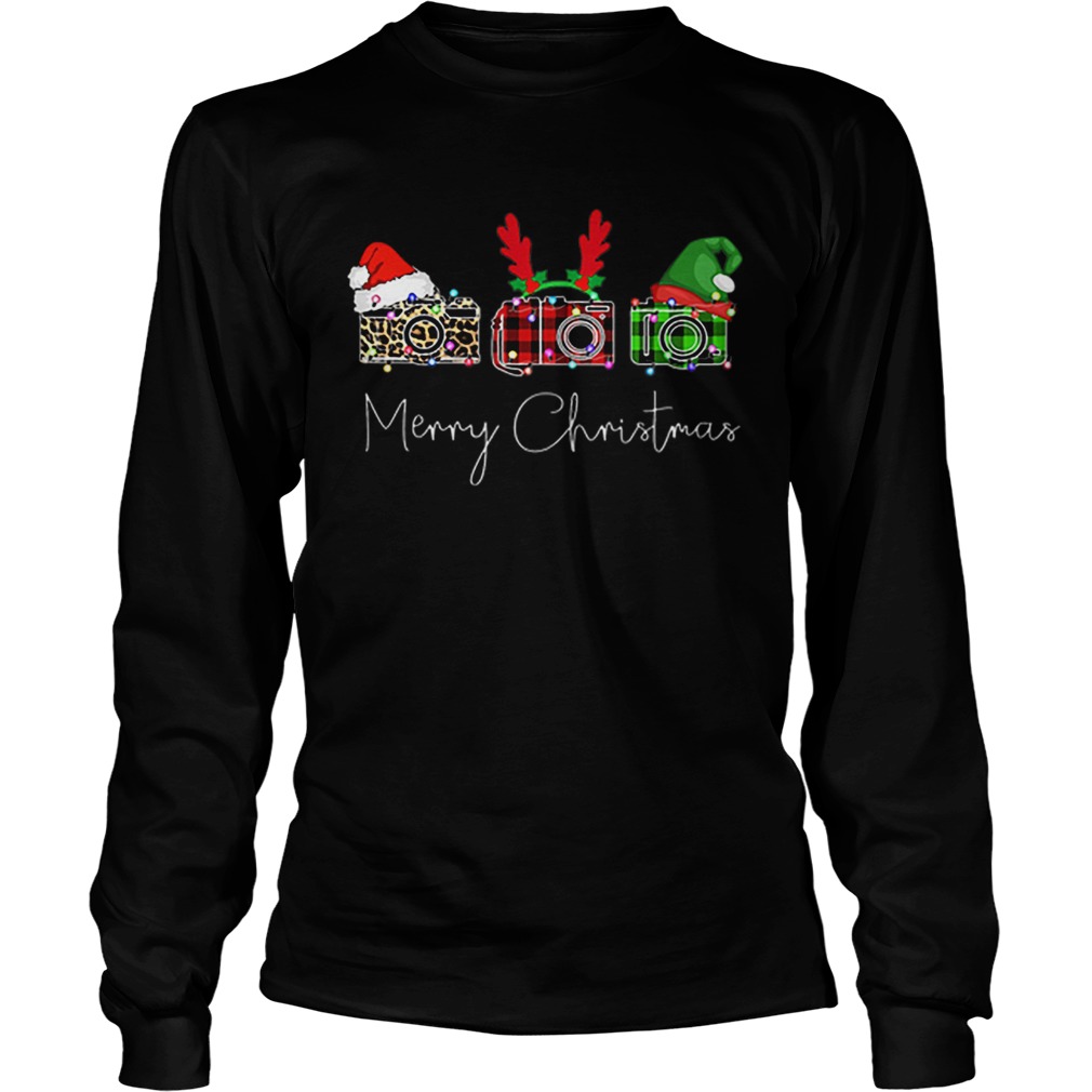 Photograph Merry Christmas Santa reindeer Elf LongSleeve