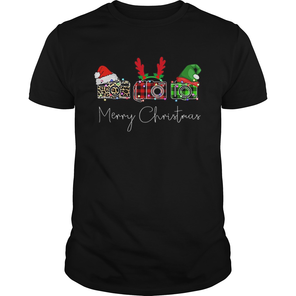 Photograph Merry Christmas Santa reindeer Elf shirt