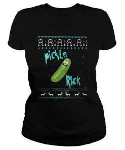 Pickle Rick and Morty Rick Sanchez ugly Christmas  Classic Ladies