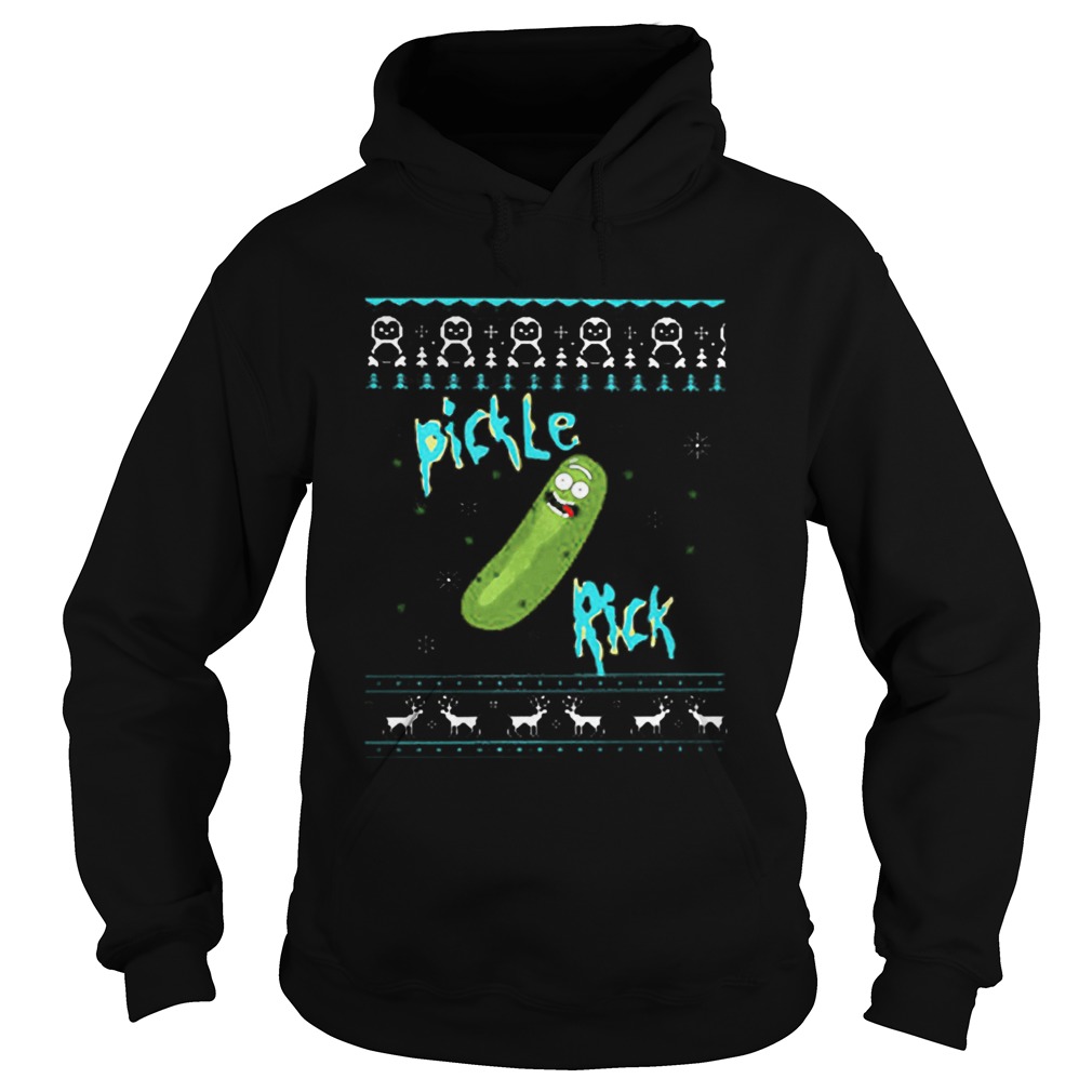 Pickle Rick and Morty Rick Sanchez ugly Christmas Hoodie