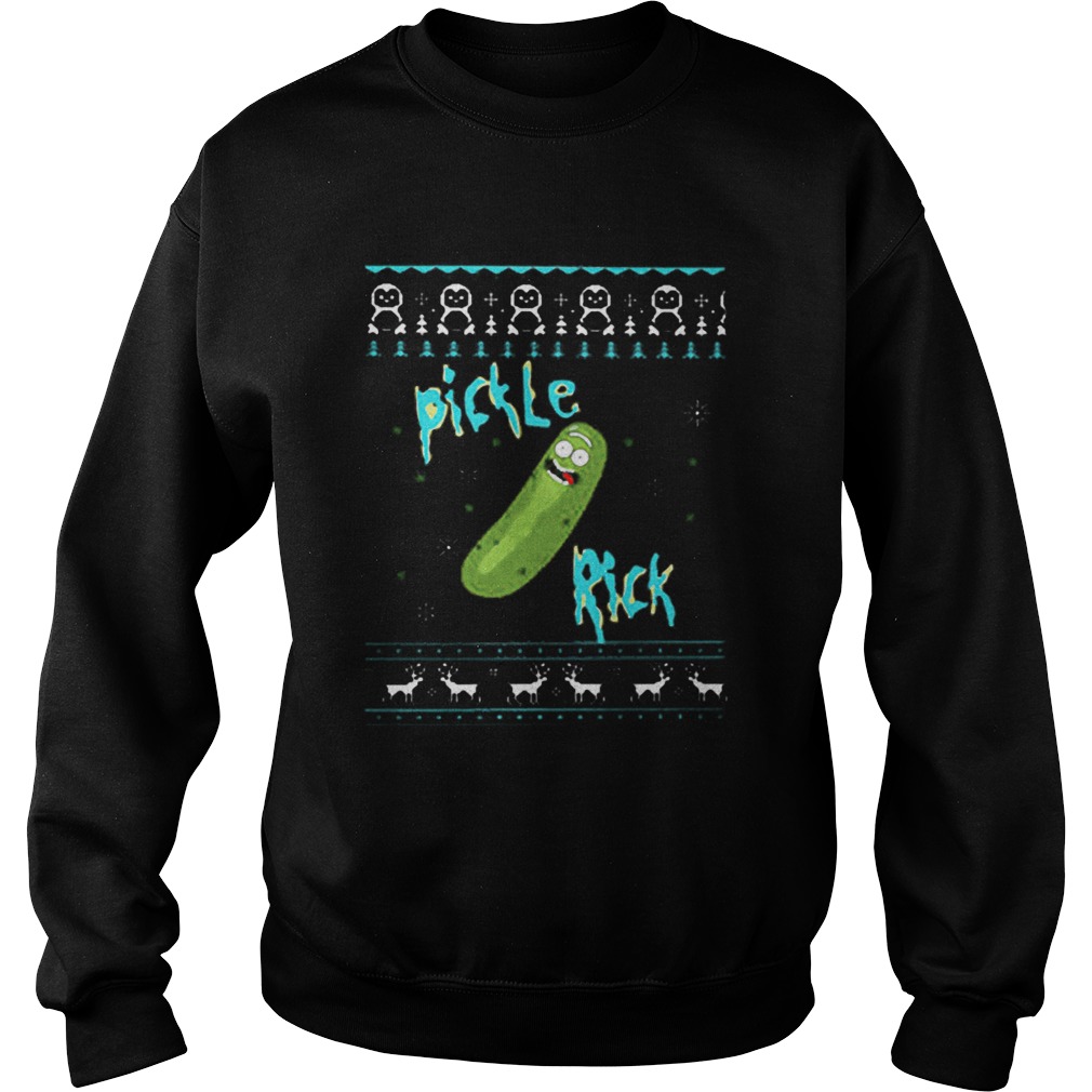 Pickle Rick and Morty Rick Sanchez ugly Christmas Sweatshirt