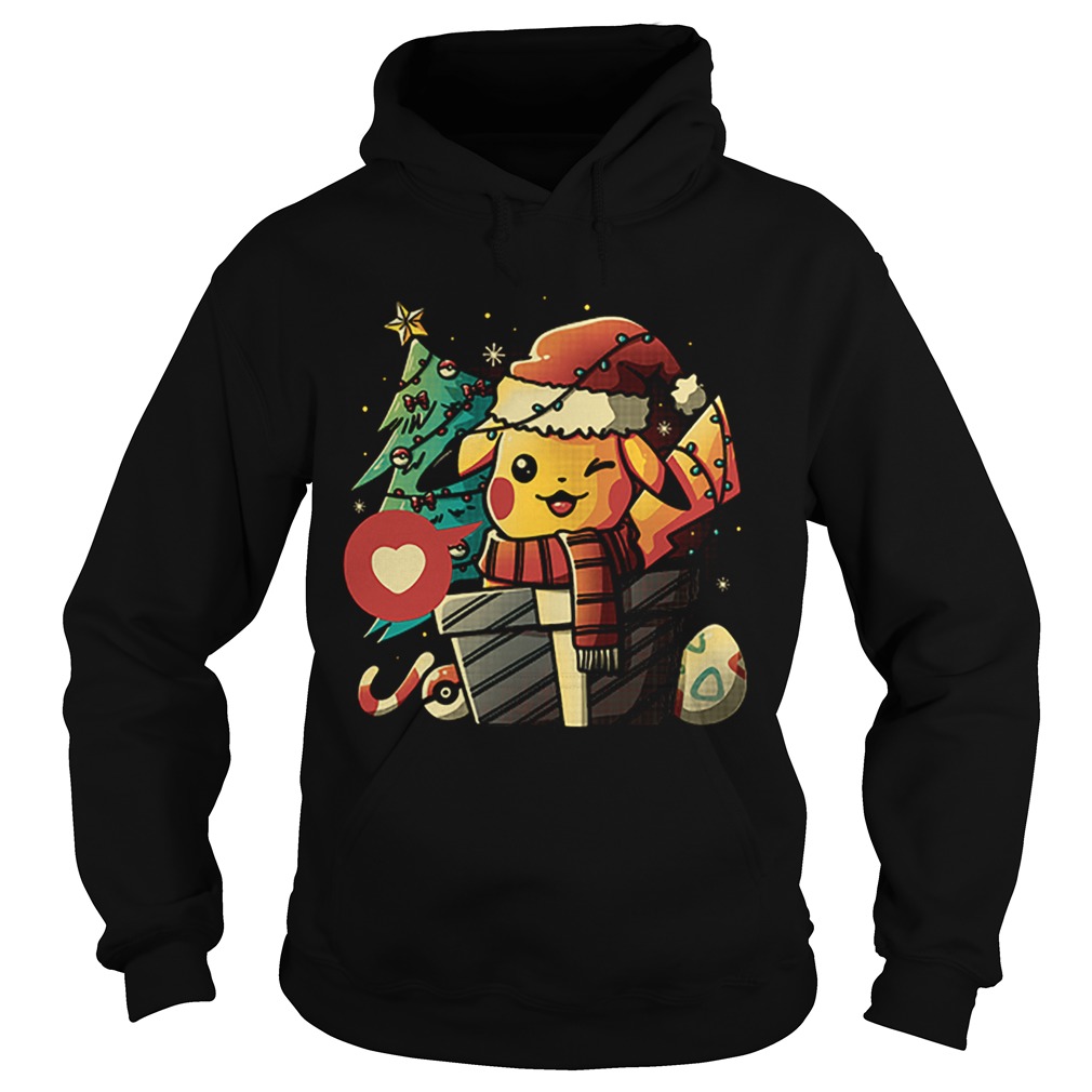 Pikachu electric gift Christmas tree Hoodie