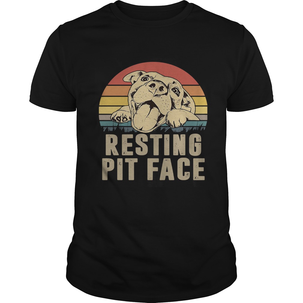 Pitbull Resting Pit Face Vintage shirt