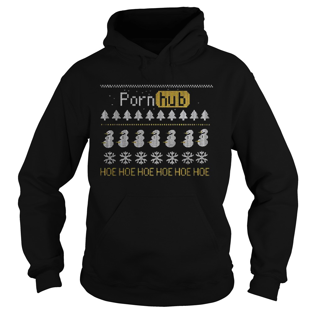 Porn Hub Hoe Hoe Hoe Ugly Christmas 2019 Hoodie