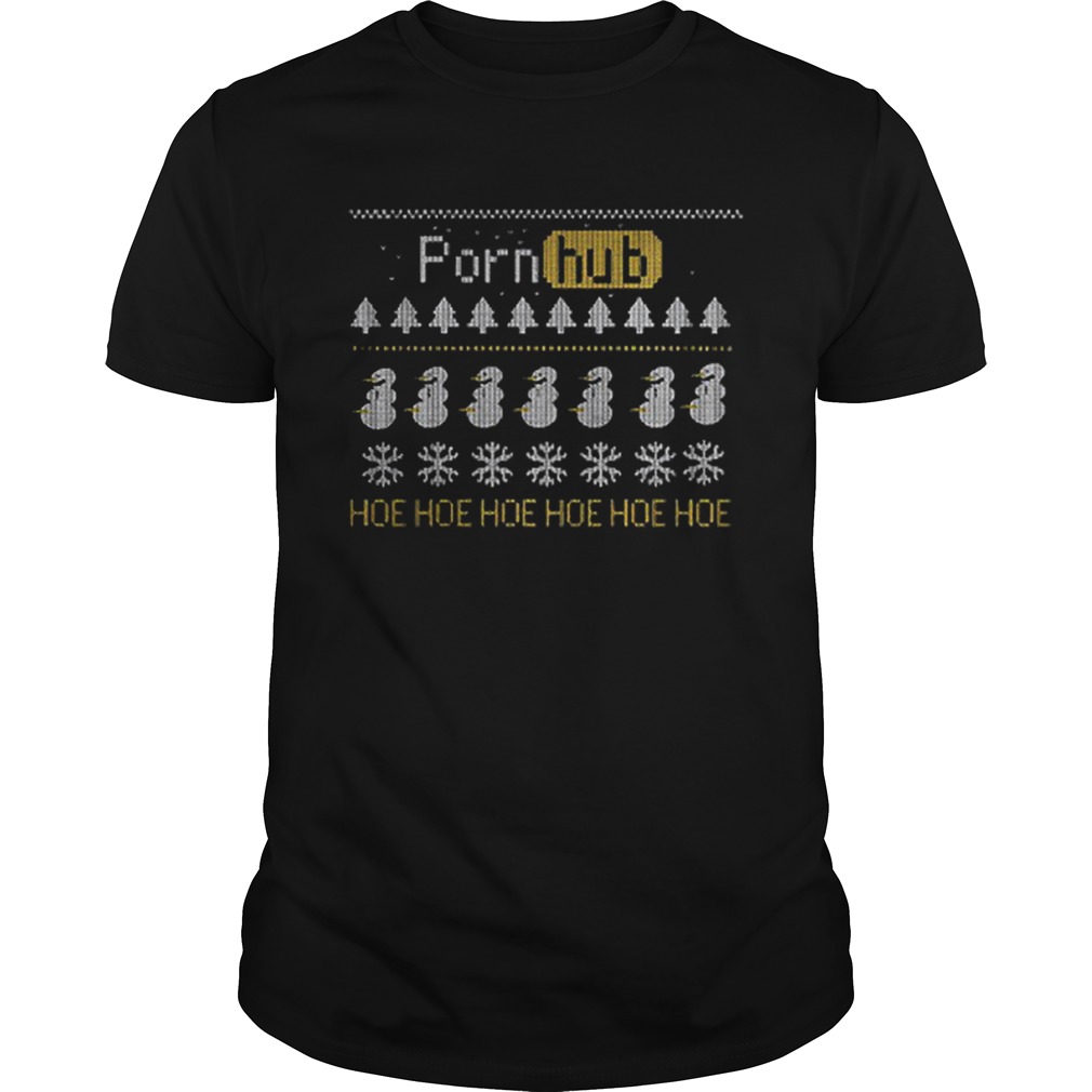 Porn Hub Hoe Hoe Hoe Ugly Christmas 2019 shirt