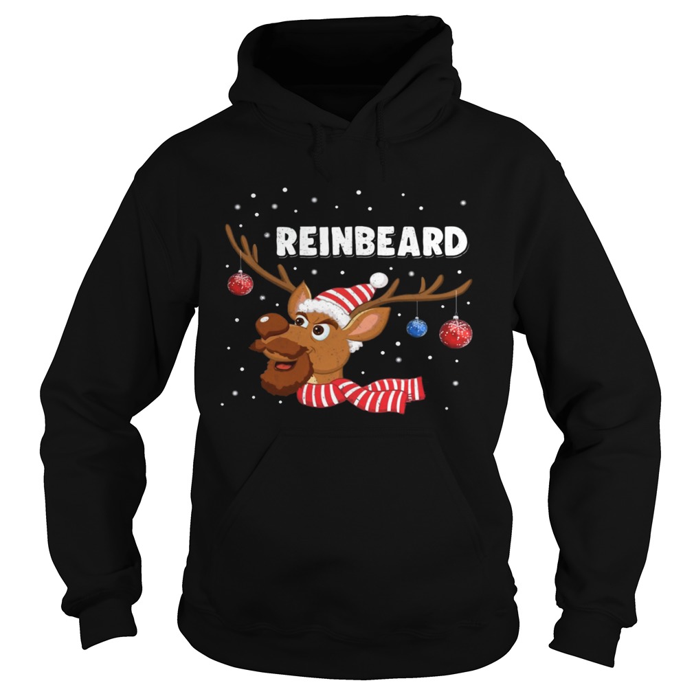 Reinbeard Reindeer Beard Lover Christmas Hoodie