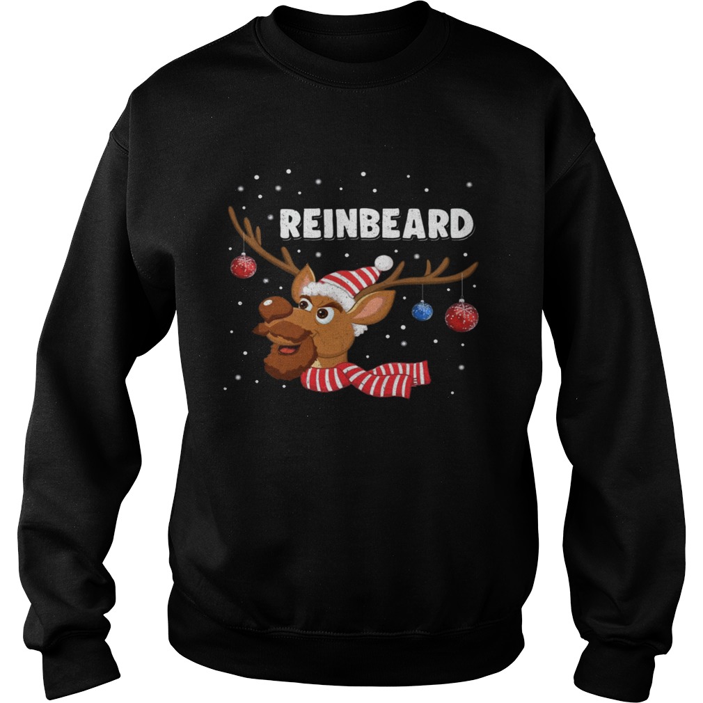 Reinbeard Reindeer Beard Lover Christmas Sweatshirt