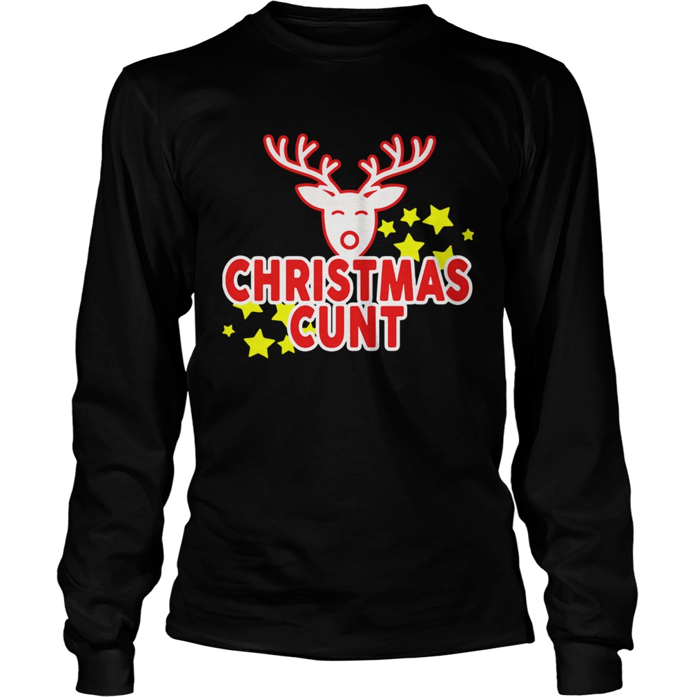 Reindeer Christmas Cunt LongSleeve