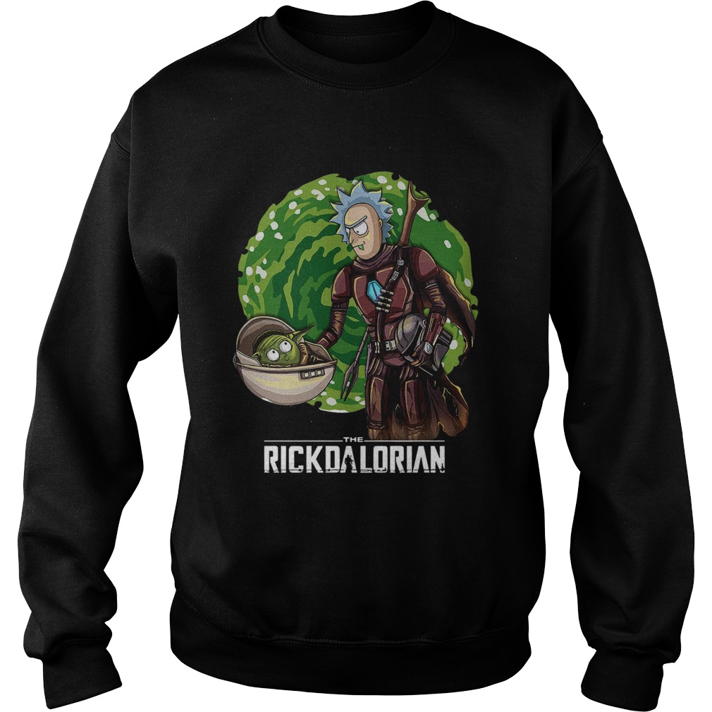 Rick And Baby Yoda The Rickdalorian Sweatshirt