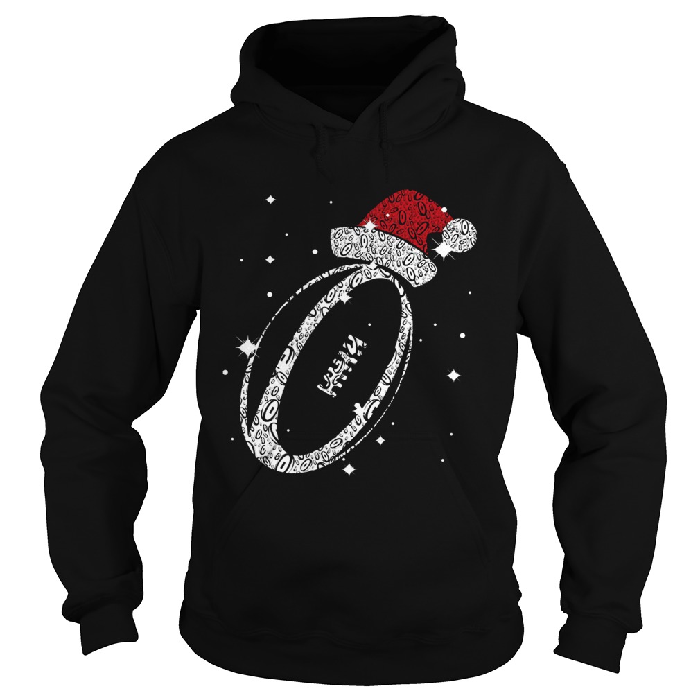 Rugby Santa Diamond Christmas Hoodie