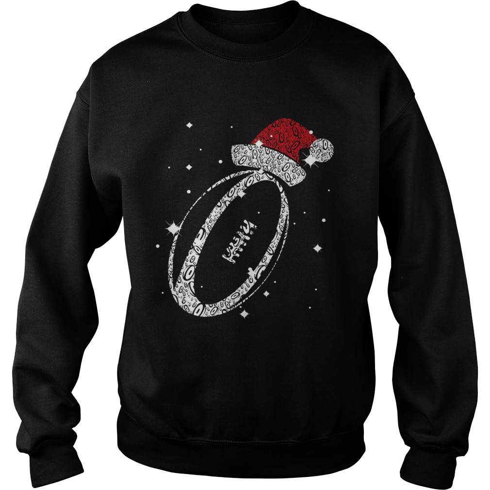 Rugby Santa Diamond Christmas Sweatshirt