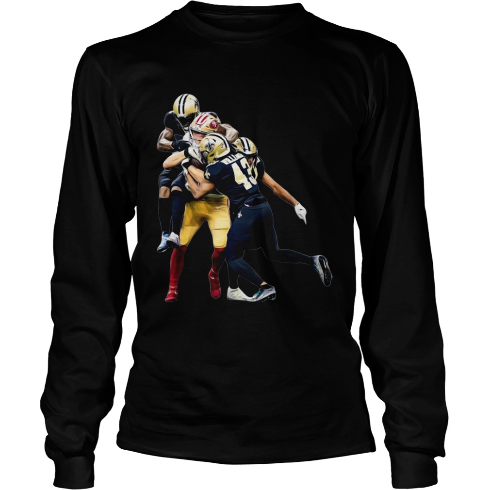 San Francisco 49ers vs New Orleans Saints Marcus Williams LongSleeve