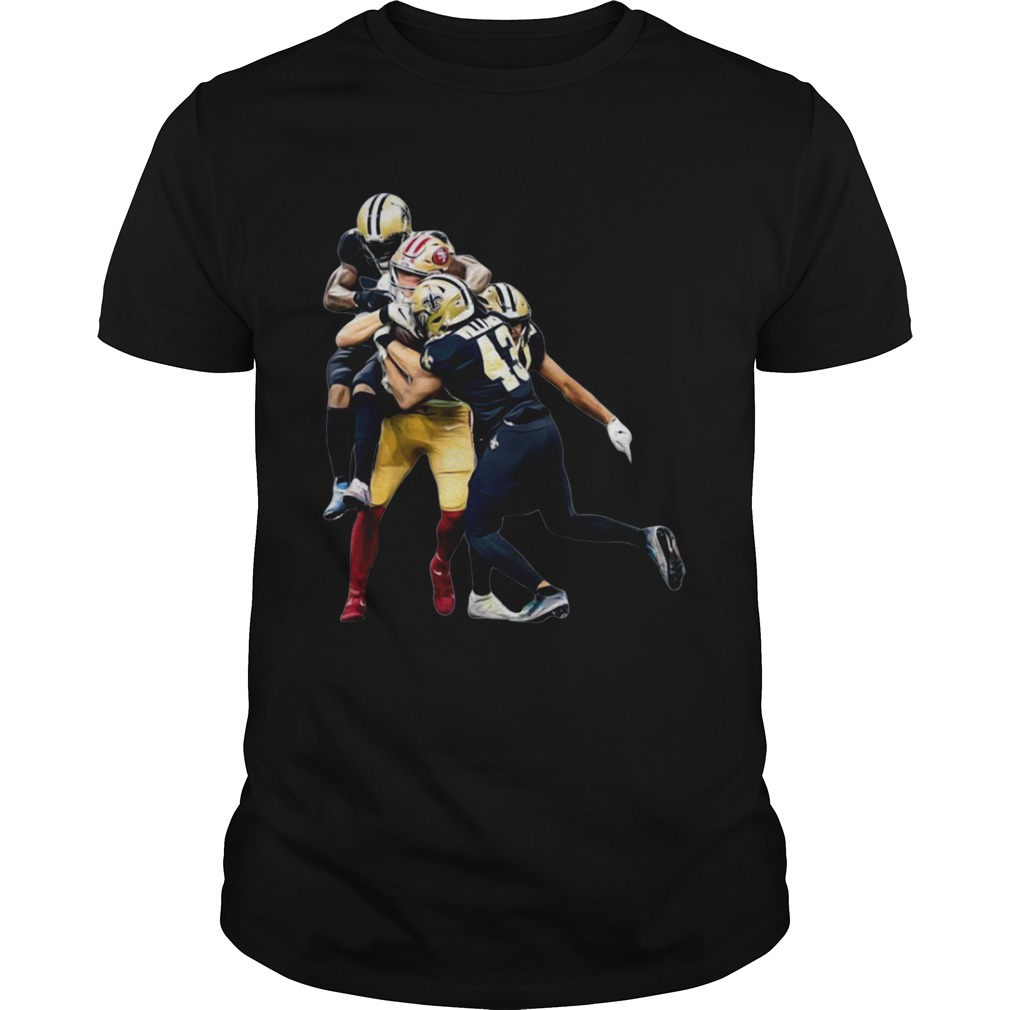 San Francisco 49ers vs New Orleans Saints Marcus Williams shirt