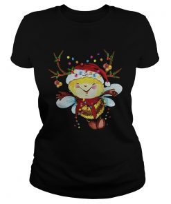 Santa Bee Reindeer Light Christmas  Classic Ladies