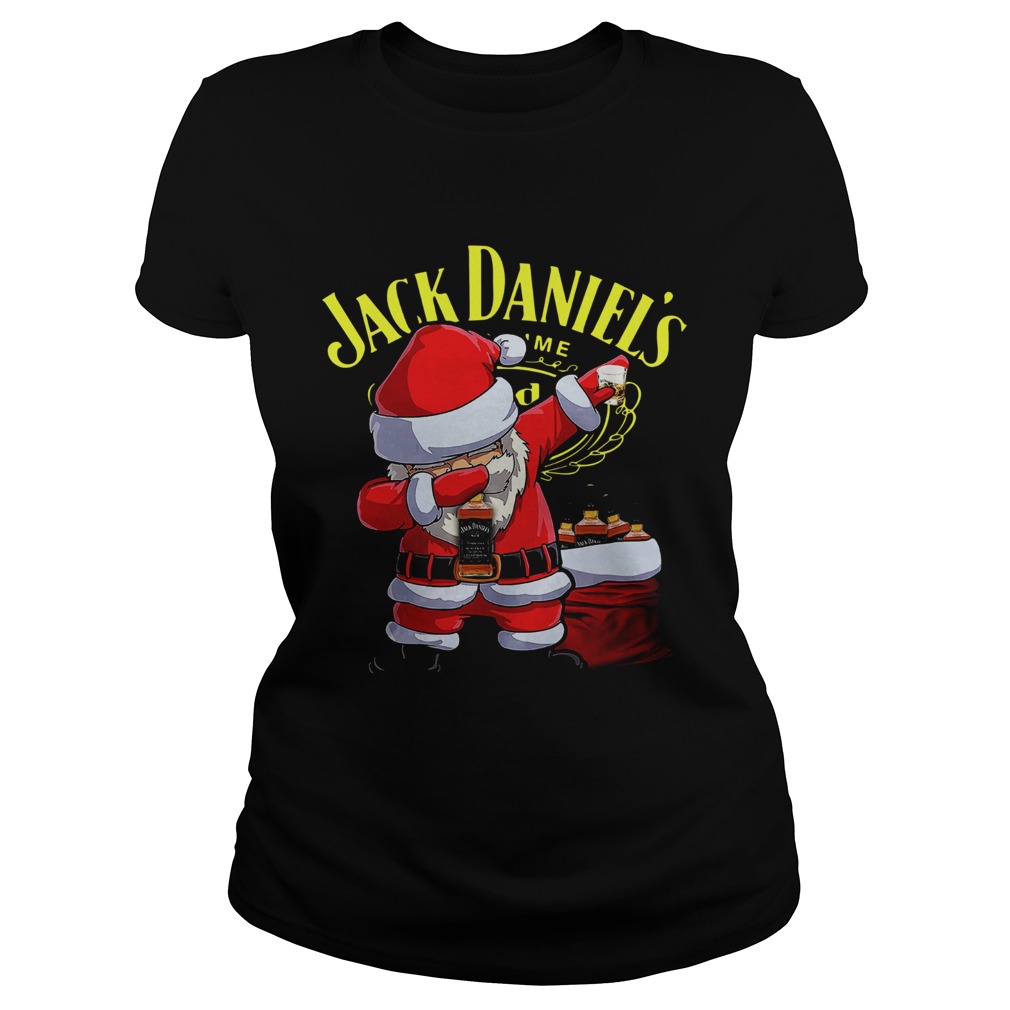 Santa Claus Dabbing Jack Daniels Classic Ladies