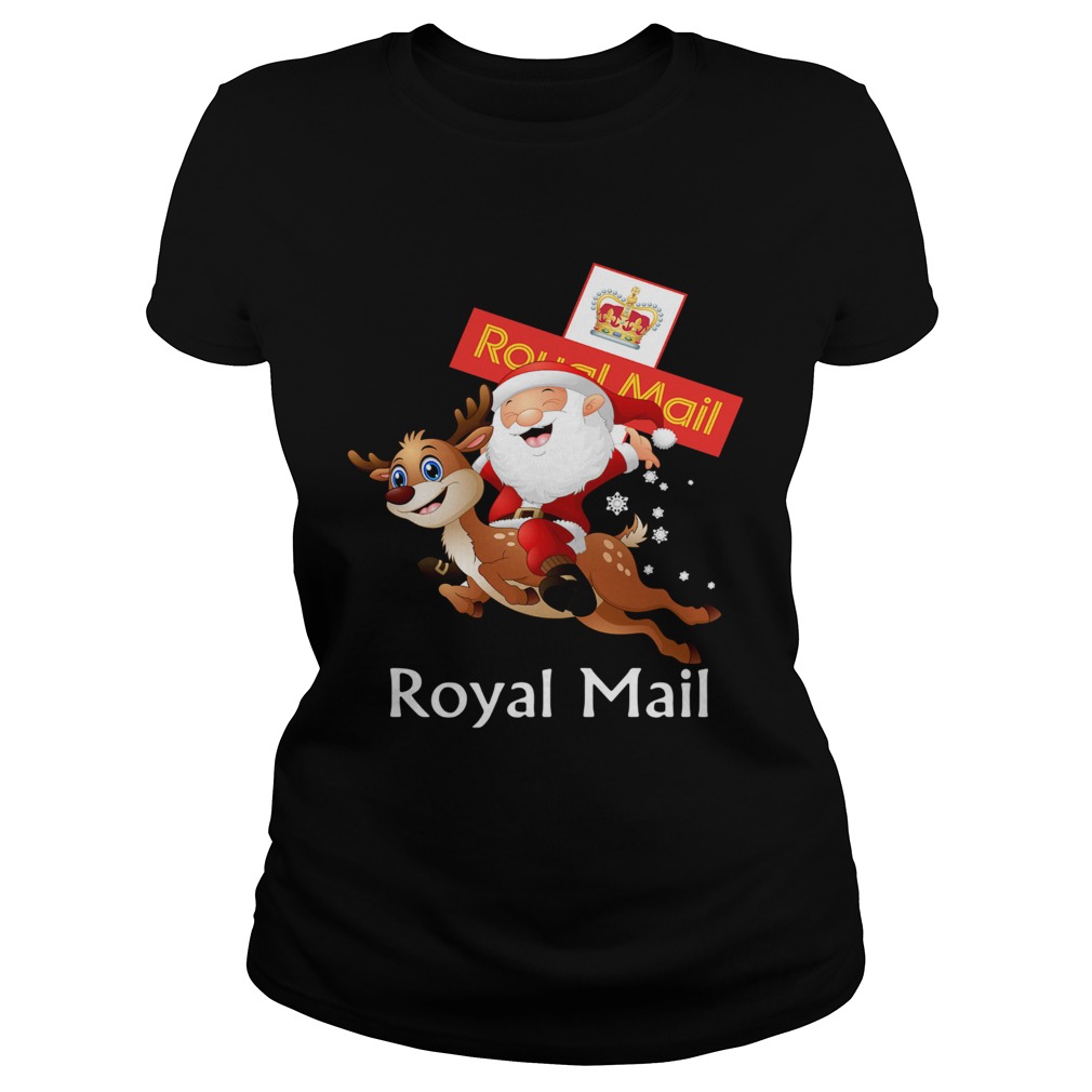 Santa Claus Riding Reindeer Royal Mail Classic Ladies