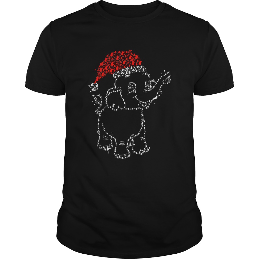 Santa Elephant Diamond Christmas shirt