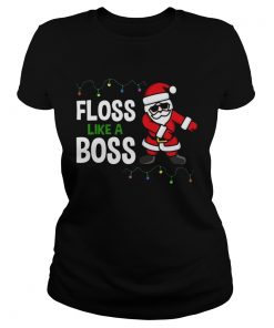 Santa Floss Like A Boss Christmas  Classic Ladies