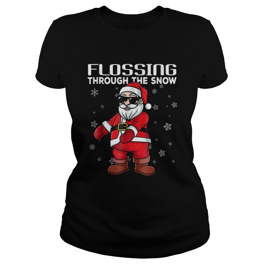 Santa Flossing through the snow Floss like a Boss Classic Ladies