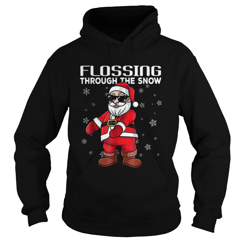 Santa Flossing through the snow Floss like a Boss Hoodie