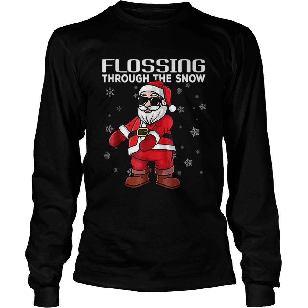 Santa Flossing through the snow Floss like a Boss LongSleeve