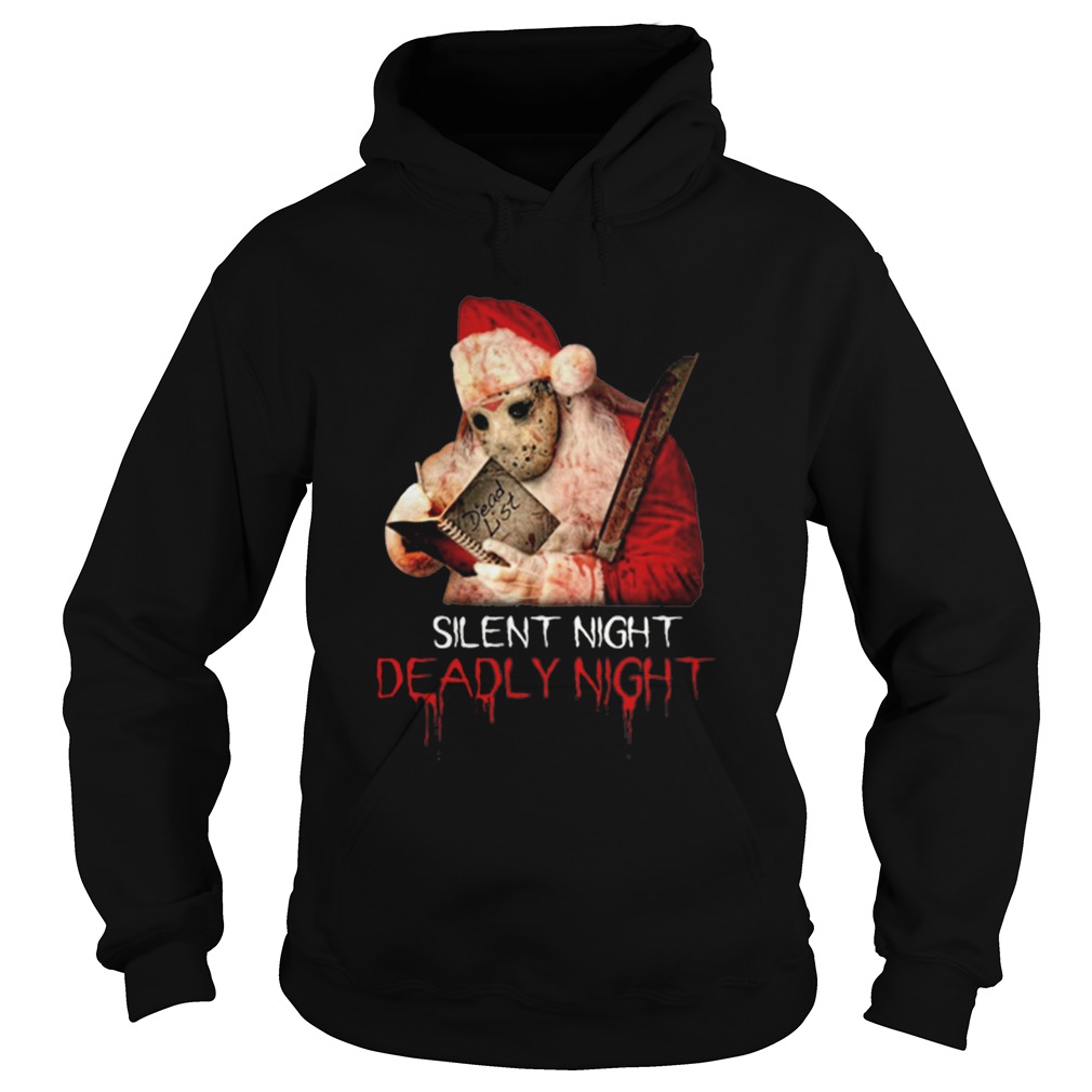 Santa Jason Voorhees silent night deadly night Christmas Hoodie