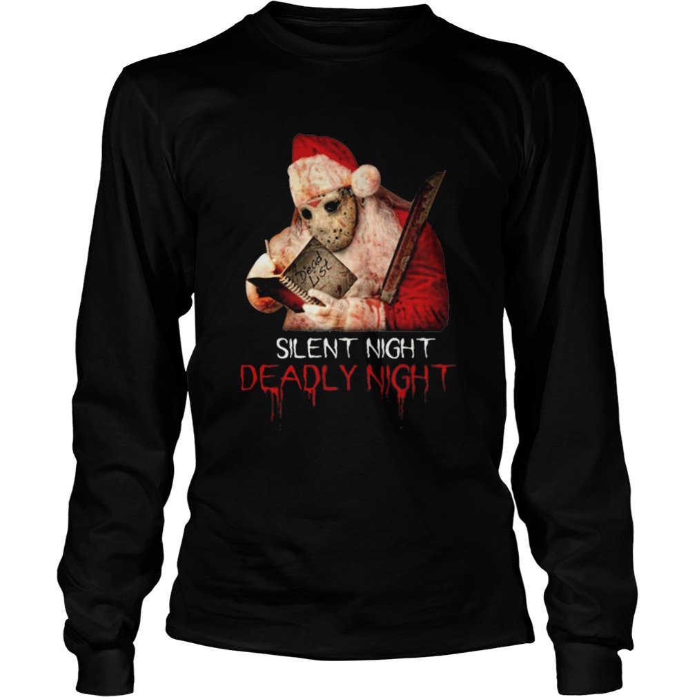 Santa Jason Voorhees silent night deadly night Christmas LongSleeve