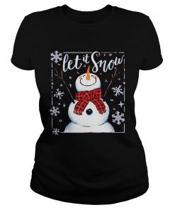 Santa Snowman Let It Snow  Classic Ladies