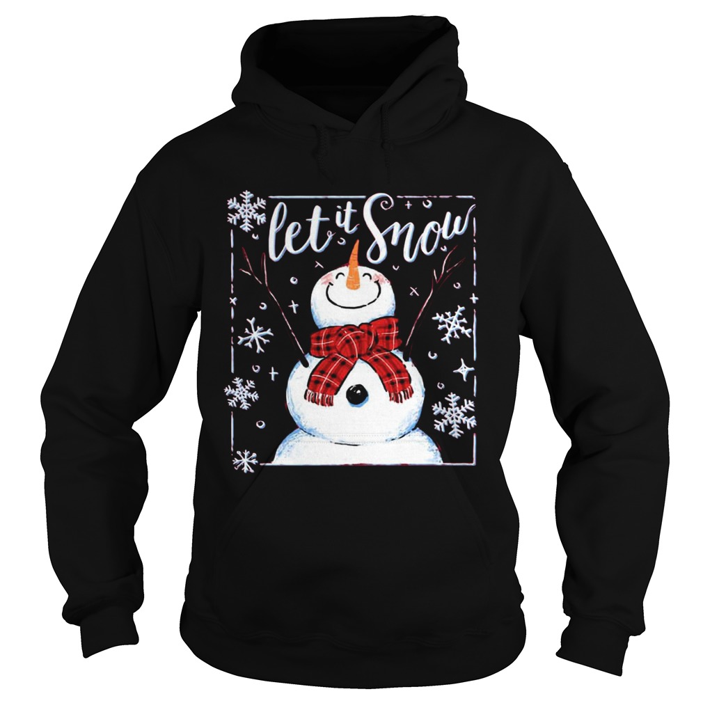 Santa Snowman Let It Snow Hoodie