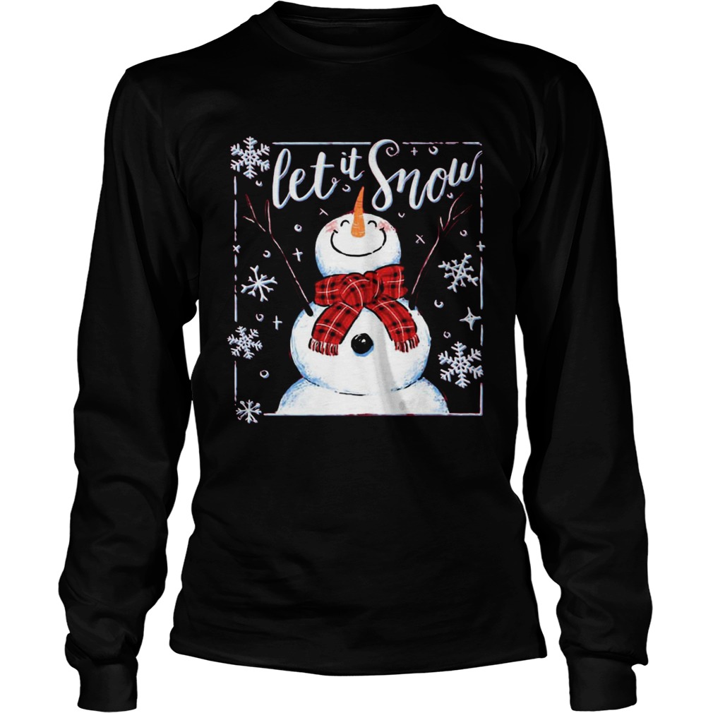 Santa Snowman Let It Snow LongSleeve