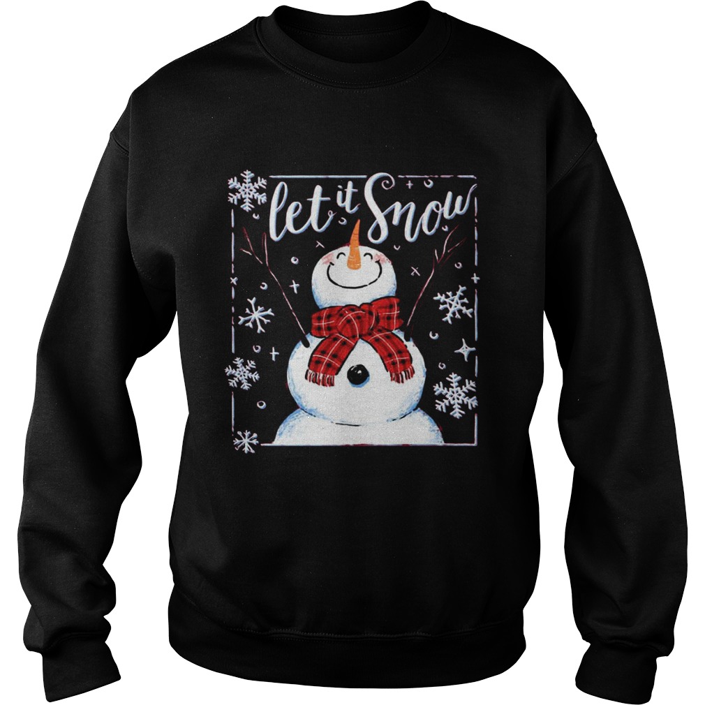 Santa Snowman Let It Snow Sweatshirt