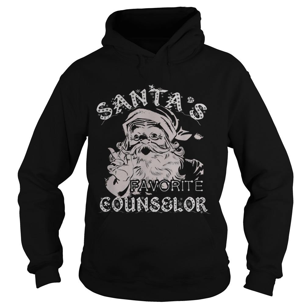 Santas Favorite Counselor Christmas Hoodie