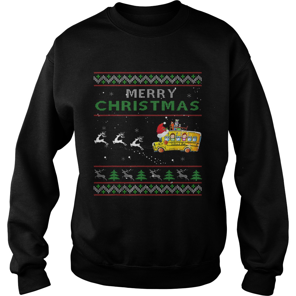 School Bus Driver Merry Christmas Ugly Sweatshirt