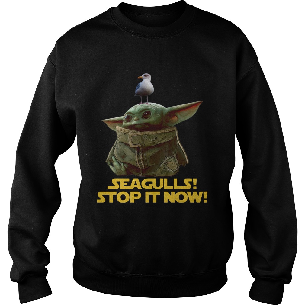 Seagulls Stop It Now Baby Yoda Sweatshirt