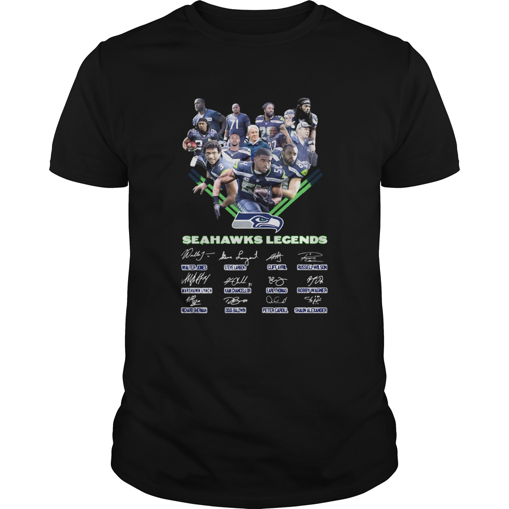 Seattle Seahawks Legends Players In My Heart Signatures shirt