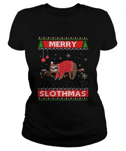 Sloth Merry Slothmas Ugly Christmas  Classic Ladies