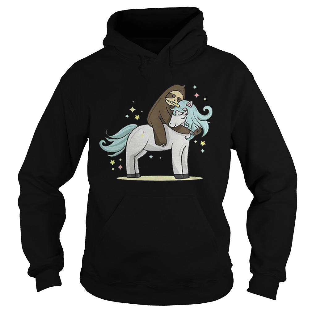 Sloth riding unicorn Hoodie