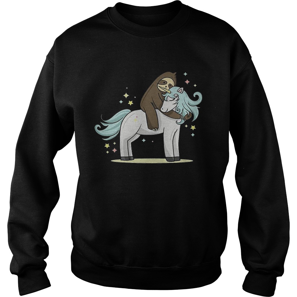 Sloth riding unicorn Sweatshirt