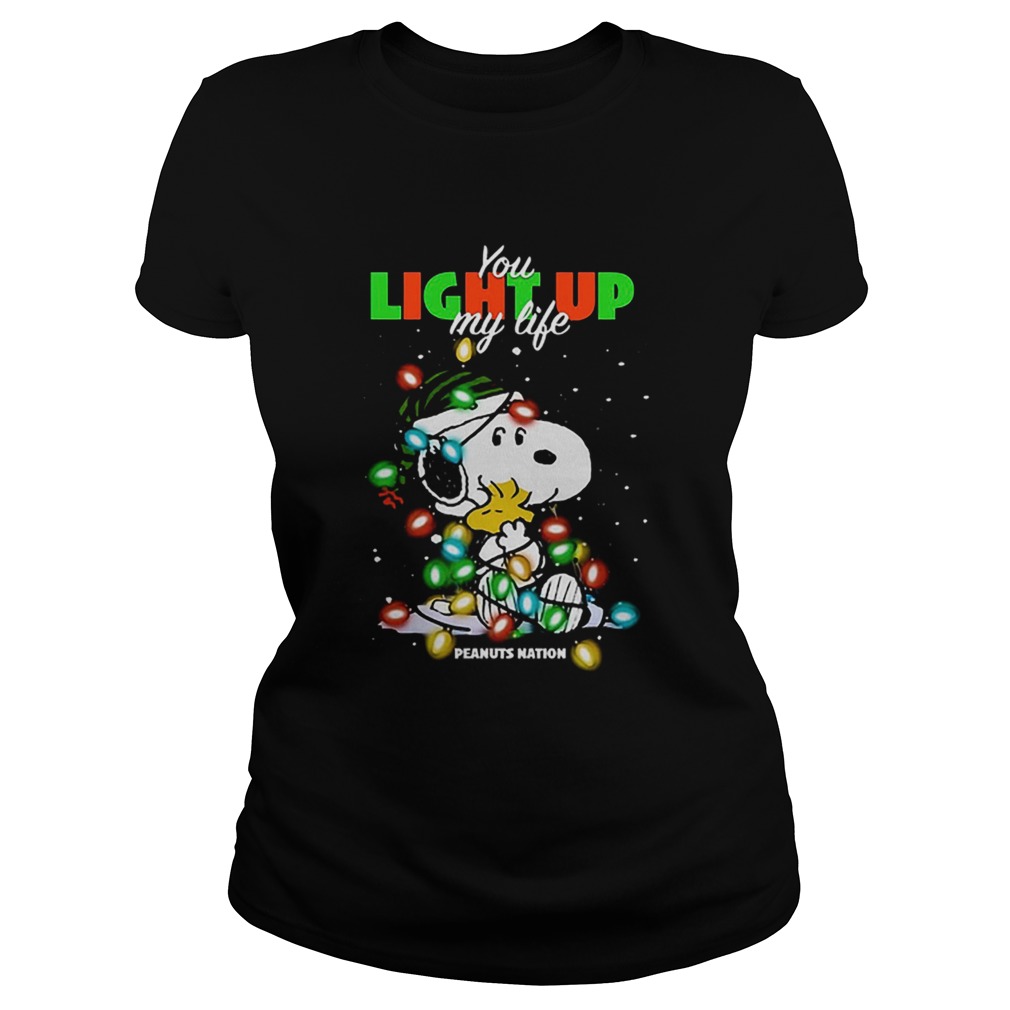 Snoopy You light up my life Peanuts nation Christmas Classic Ladies