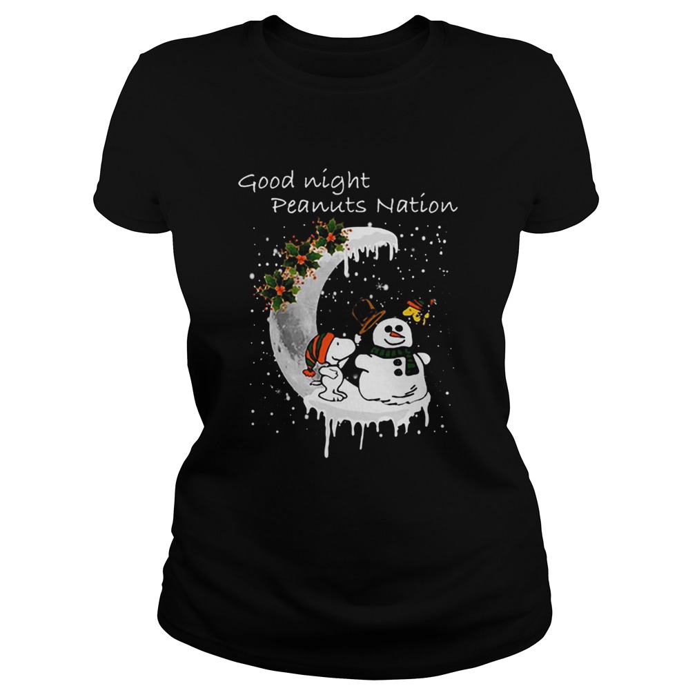 Snoopy good night Peanuts nation Christmas Classic Ladies